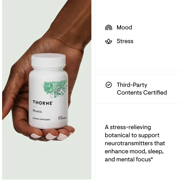 Thorne Rhodiola Botanical Supplement